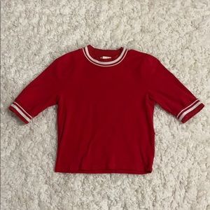 Red long sleeve turtleneck